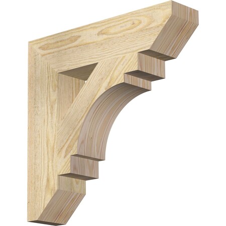 Ekena Millwork Merced Slat Rough Sawn Bracket, Douglas Fir, 4"W x 18"D x 18"H BKT04X18X18MRC06RDF
